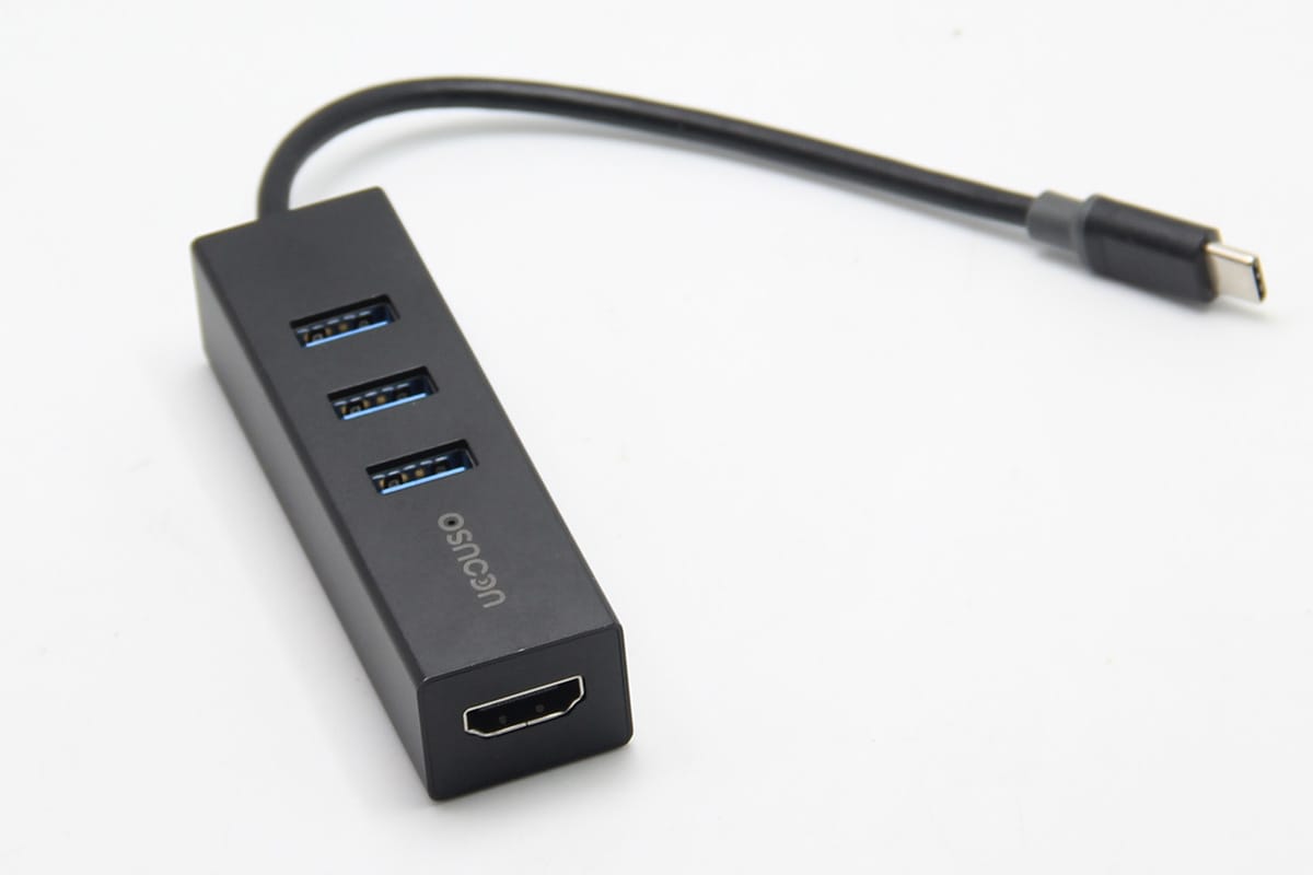 QacQoc UcoUso type-c转USB3.0 HUB RJ45 VGA HDMI适用Mac WIN