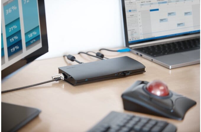 SD4600P USB-C 双路 4K 通用扩展坞（60W 供电） - DP 和 HDMI - Win/Chrome/Mac