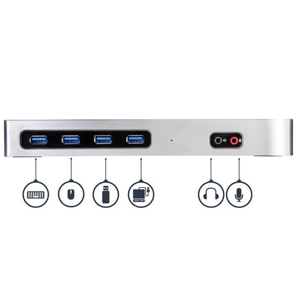 StarTech.com DK30A2DH type-c扩展坞win Mac电脑DOCK Dual-4K Docking Station with 6 x USB 3.0 Ports StarTech.com DK30A2DH type-c扩展坞win Mac电脑DOCK Dual-4K Docking Station with 6 x USB 3.0 Ports