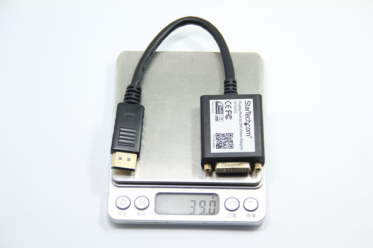 Startech.com 美国进口标准大DP转DVI电脑显示器转接线视频线video adapter
