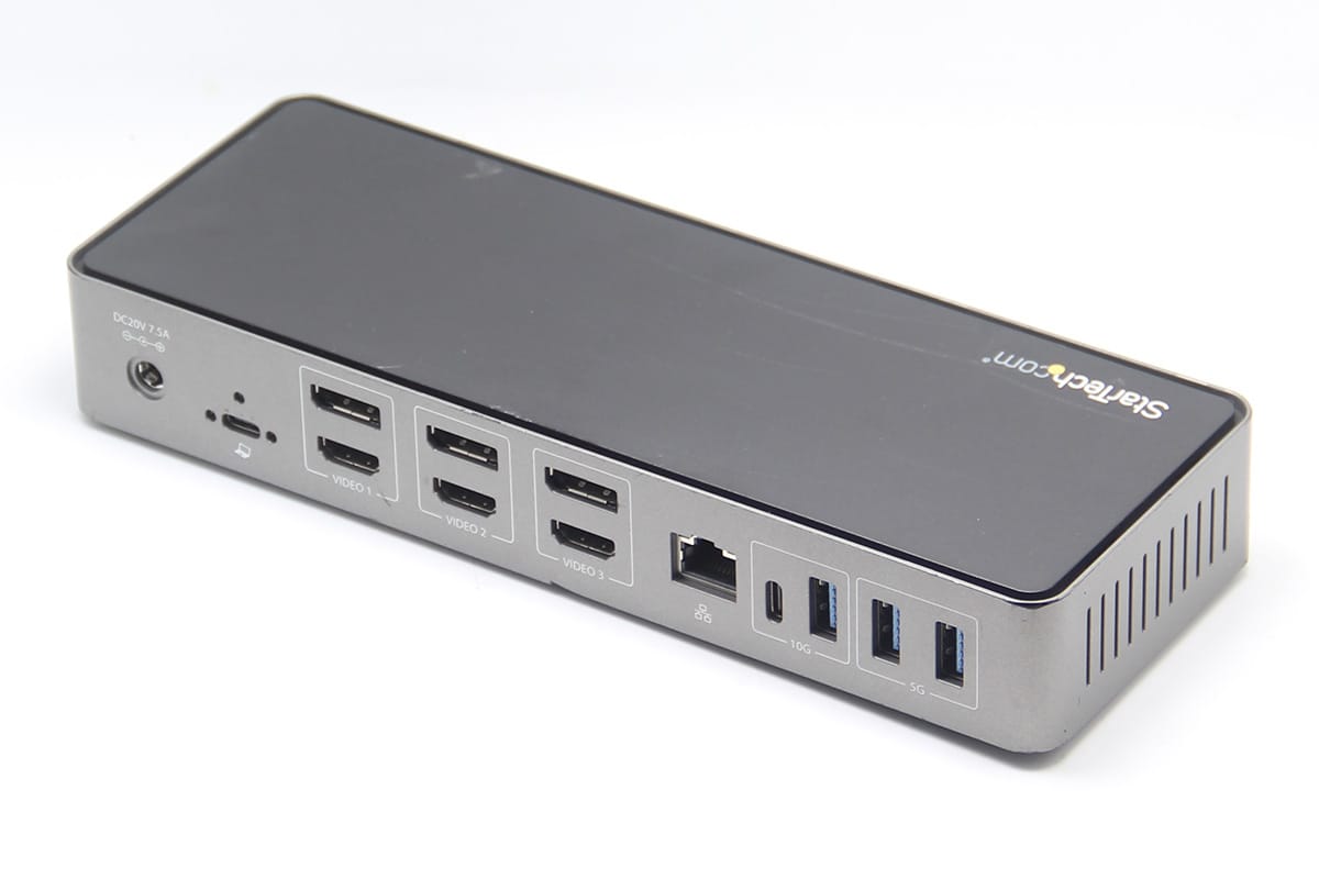 Startech DK31C3HDPD通用型扩展坞 支持M1 M2外接3台4k 60hz displaylink 85瓦PD 10G gen2