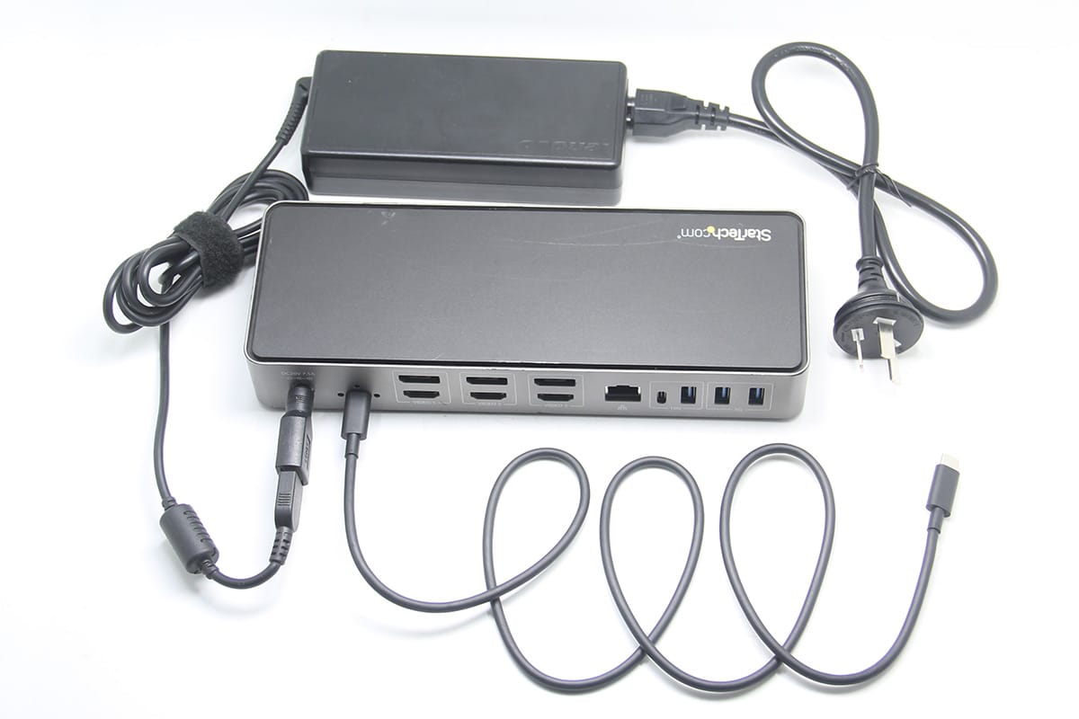 Startech DK31C3HDPD通用型扩展坞 支持M1 M2外接3台4k 60hz displaylink 85瓦PD 10G gen2