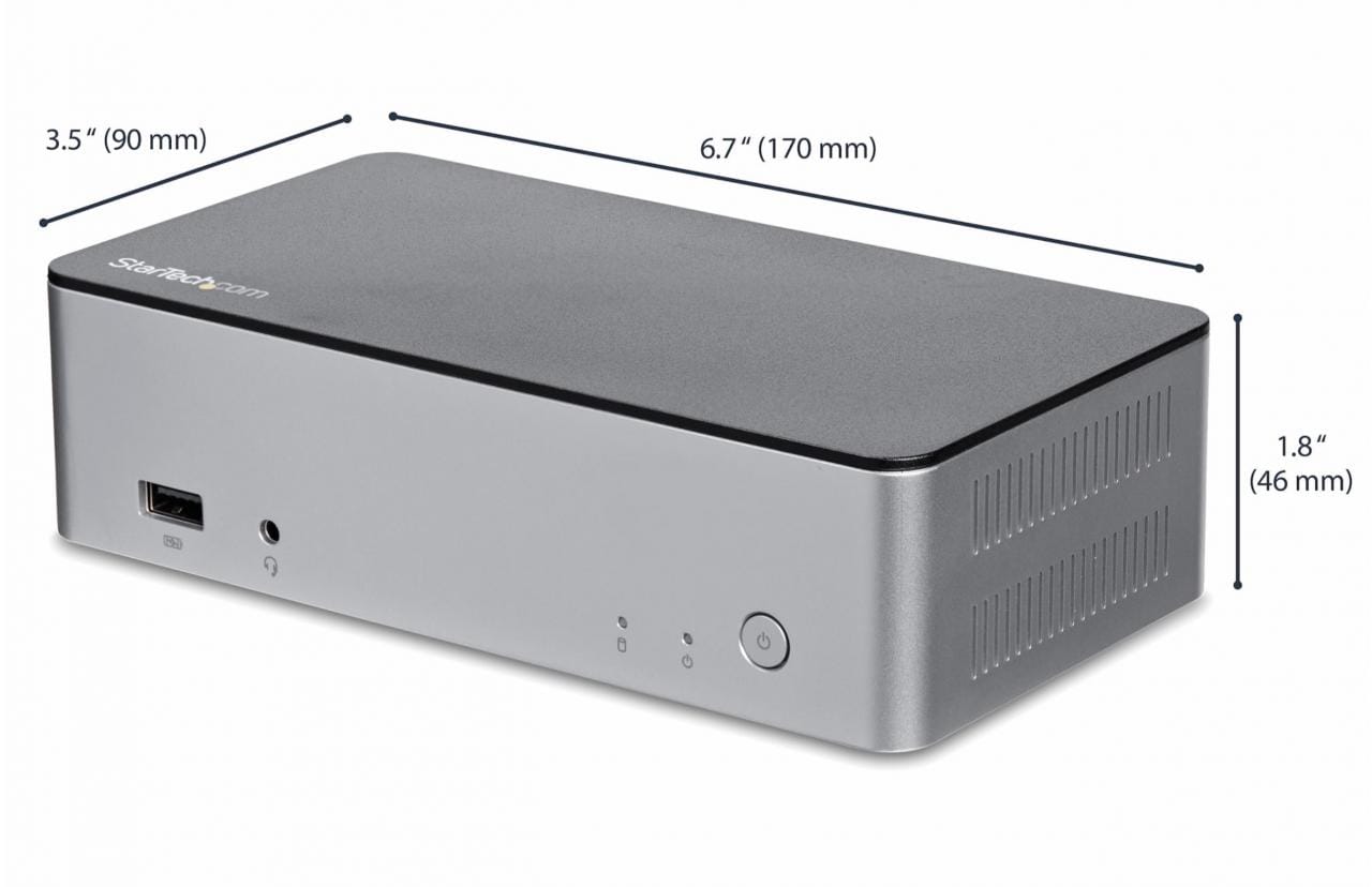 Startech MST30C2HDPPD PD60瓦充电内置SATA硬盘接口扩展坞支持win Mac千兆网卡 Startech MST30C2HDPPD PD60瓦充电内置SATA硬盘接口扩展坞支持win Mac千兆网卡