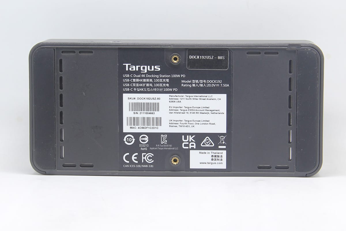 Targus dock192通用型 Displaylink 扩展坞双4k 60hz 千兆网卡USB-C gen2 USB3.0 Targus dock192通用型 Displaylink 扩展坞双4k 60hz 千兆网卡USB-C gen2 USB3.0