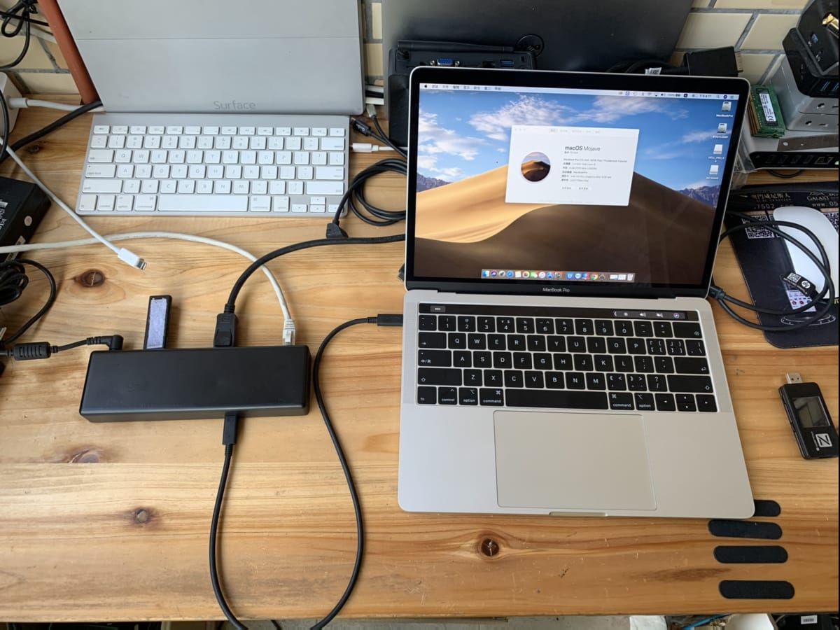 TDX-120B 雷电3 thunderbolt3 dock 87瓦扩展坞 苹果win通用dock