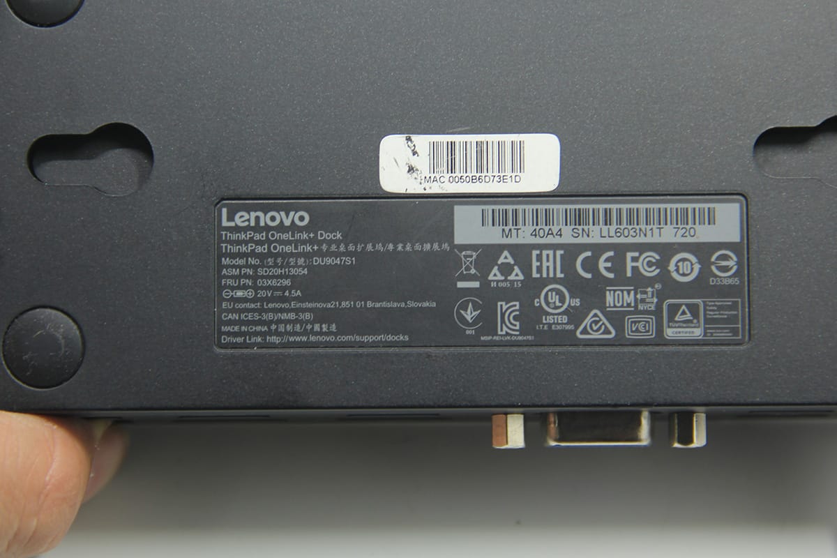 Thinkpad 2016款X1 S2 P40 onelink+ Dock 4K 扩展坞 40A40090CN