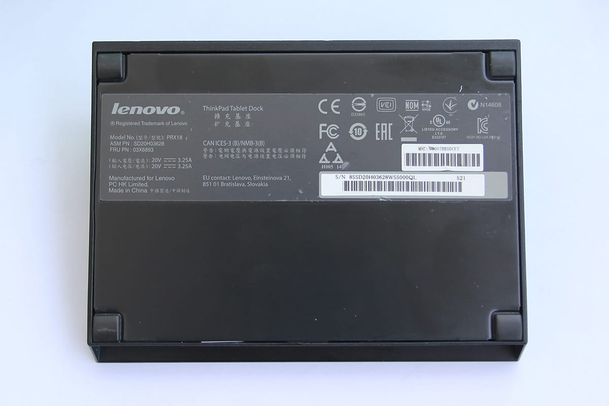 ThinkPad Tablet Dock 平板PC电脑底座扩展底坐USB3.0 HDMI PRX18