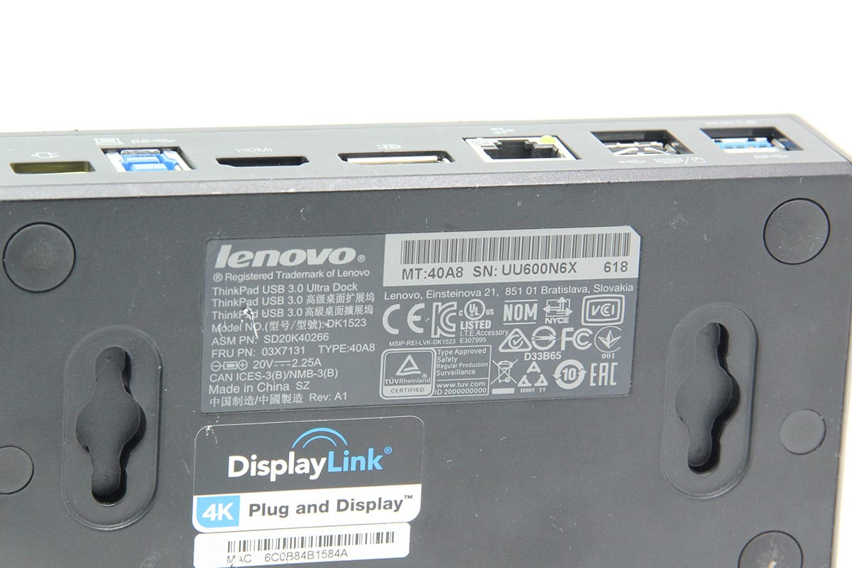 ThinkPad USB 3.0高级专业型扩展坞4K显示DP高清HDMI千兆网卡40A80045CN