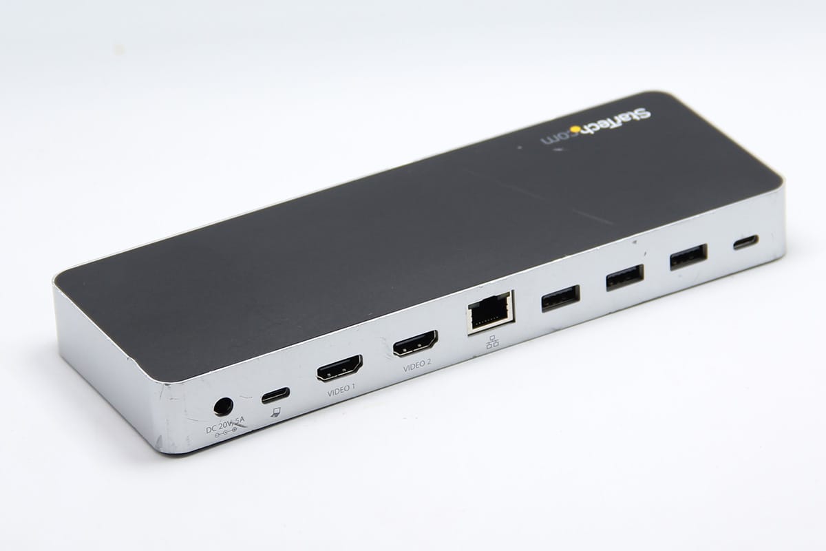 thinkpad xps surface 反向PD2.0供电60W 扩展坞外接显示器USB网卡 Dual-Monitor USB-C Dock for Windows® - 5x USB 3.0 Ports