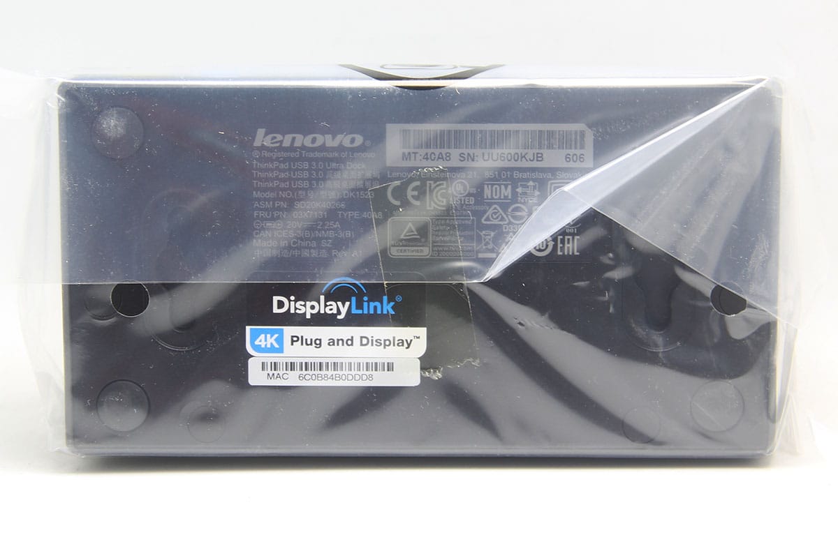 ThinkPad办公多接口扩展坞40A8安卓/Mac/Win通用会议炒股双屏 DP HDMI