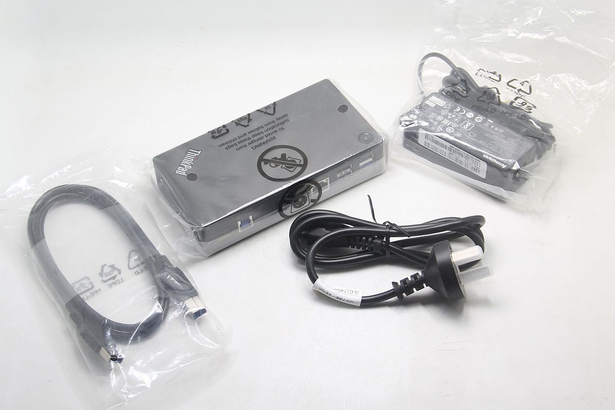 ThinkPad办公多接口扩展坞40A8安卓/Mac/Win通用会议炒股双屏 DP HDMI