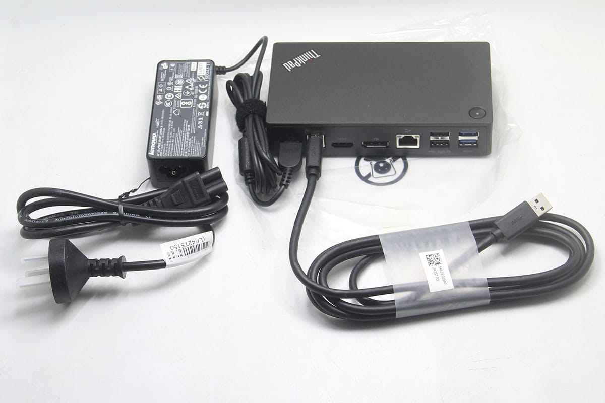ThinkPad办公多接口扩展坞40A8安卓/Mac/Win通用会议炒股双屏 DP HDMI