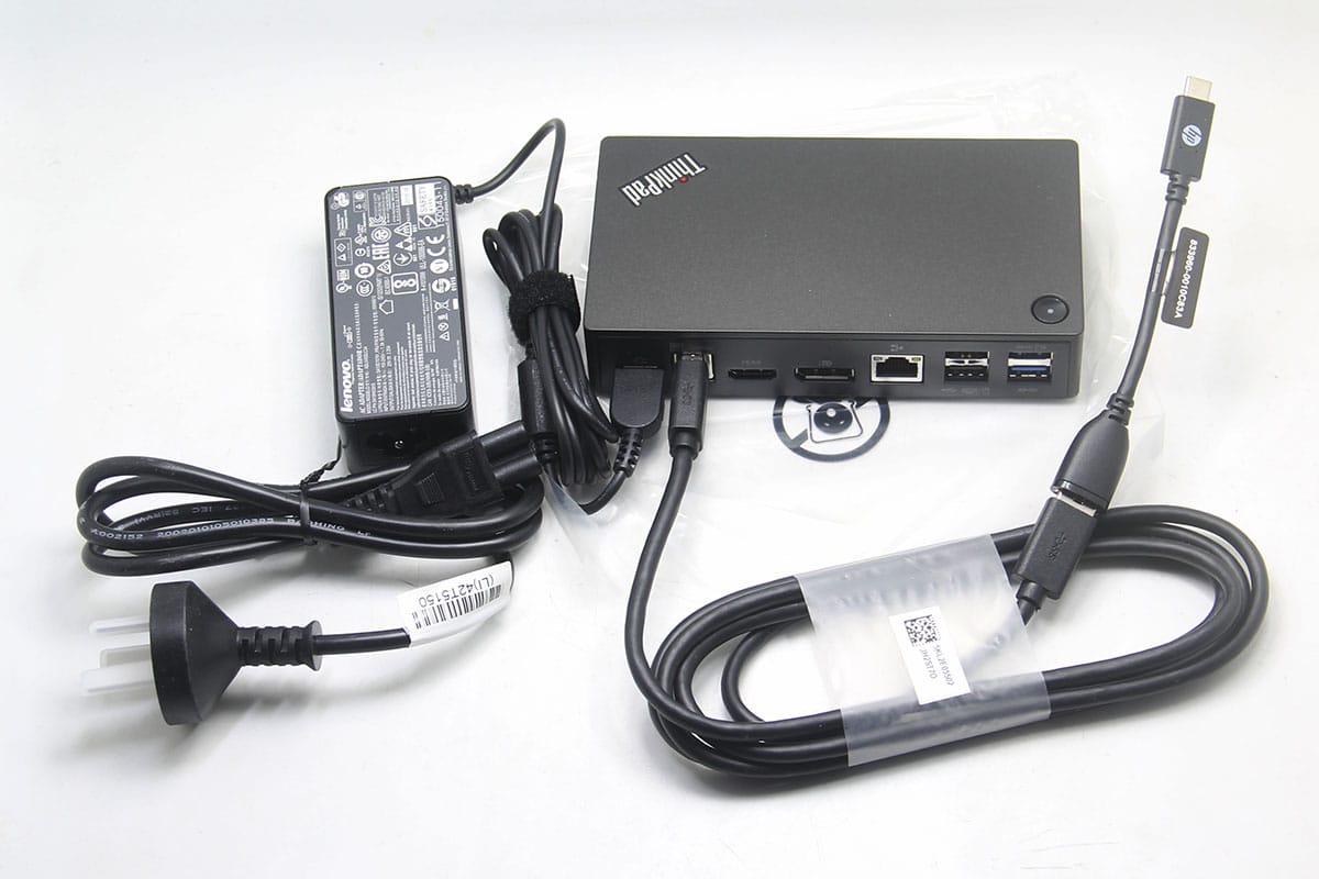 ThinkPad办公多接口扩展坞40A8安卓/Mac/Win通用会议炒股双屏 DP HDMI