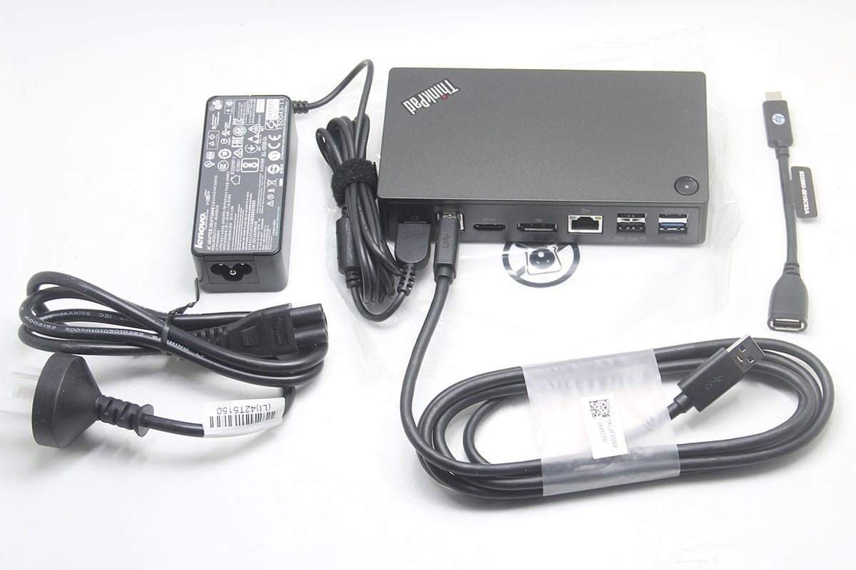 ThinkPad办公多接口扩展坞40A8安卓/Mac/Win通用会议炒股双屏 DP HDMI