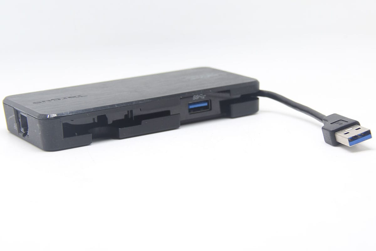 USB 3.0 & USB-C Dual Video Travel Docking Station便携式扩展坞VGA/HDMI 2个USB3.0 千兆网卡适用于win Mac m1电脑