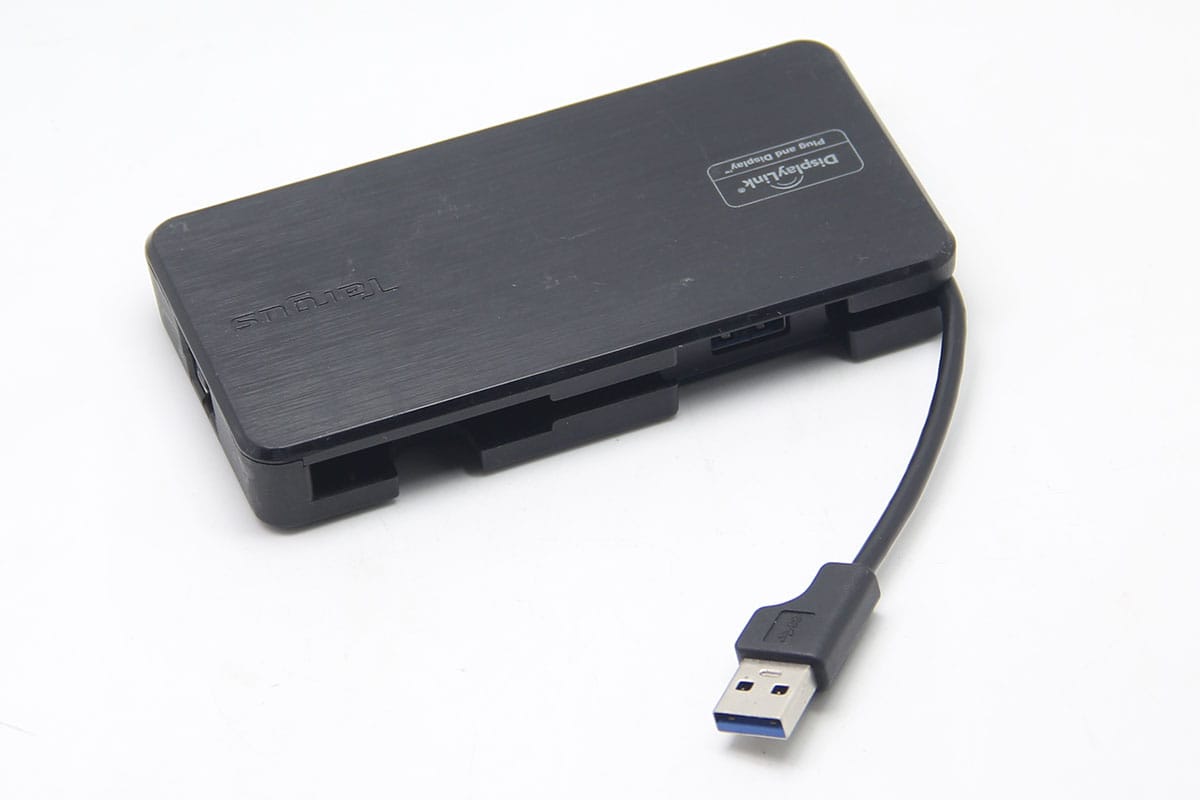 USB 3.0 & USB-C Dual Video Travel Docking Station便携式扩展坞VGA/HDMI 2个USB3.0 千兆网卡适用于win Mac m1电脑