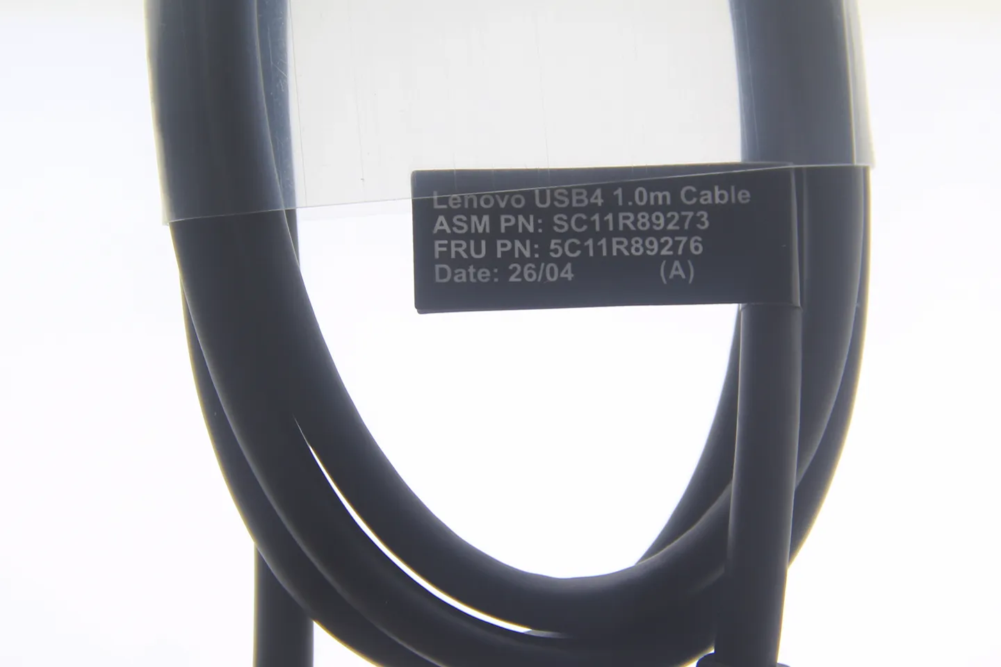 原装联想 ThinkPad USB4 Smart Dock 5500/5000扩展坞专用线 原配线 1米长 50V 5A 240瓦 40G数据线 显示器连接线 充电线