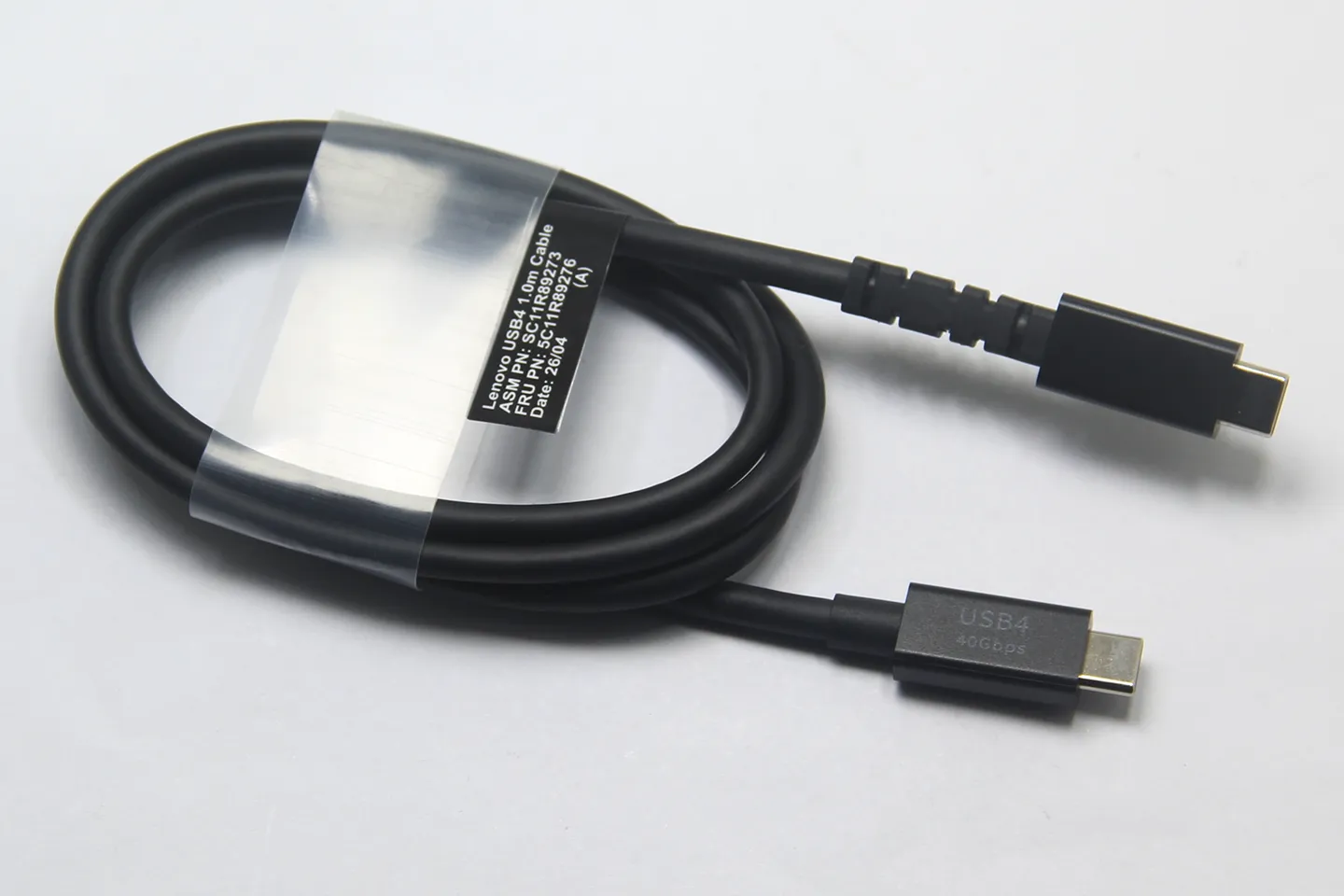 原装联想 ThinkPad USB4 Smart Dock 5500/5000扩展坞专用线 原配线 1米长 50V 5A 240瓦 40G数据线 显示器连接线 充电线