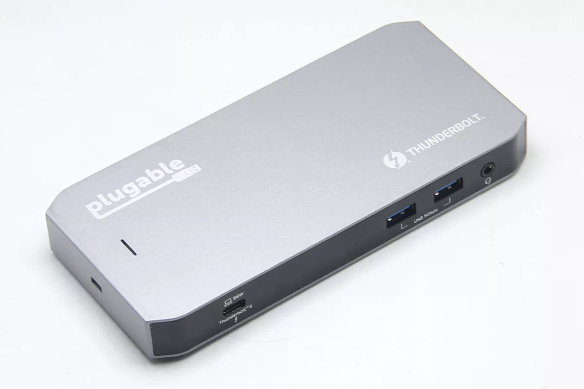Plugable TBT3-UDC3 兼容雷电USB4全功能C扩展坞 96瓦PD供电 DP和HDMI 双4k Gen2 10G 支持M芯片Mac和win系统