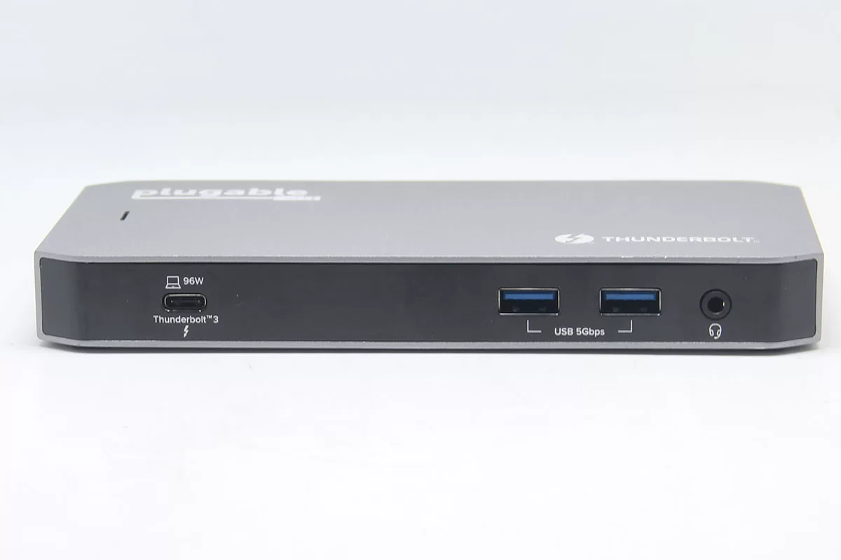 Plugable TBT3-UDC3 兼容雷电USB4全功能C扩展坞 96瓦PD供电 DP和HDMI 双4k Gen2 10G 支持M芯片Mac和win系统