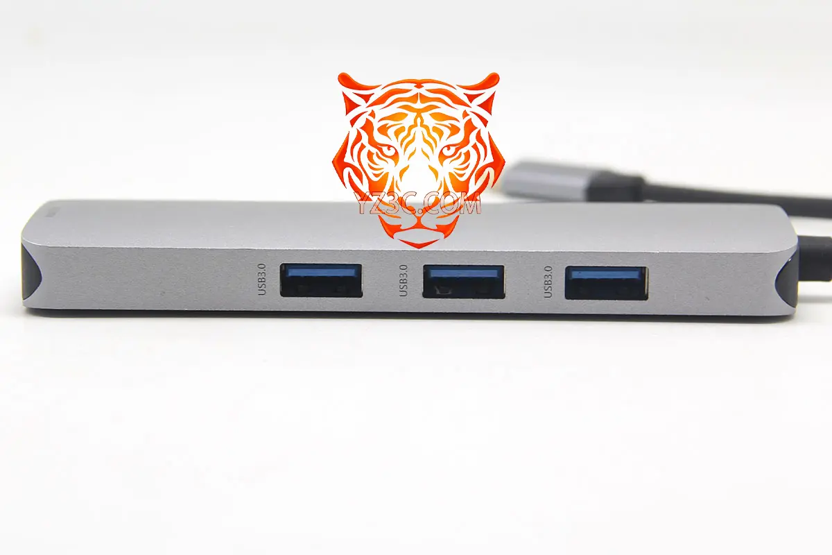 便携式全功能C USB-C 扩展坞 支持雷电3/4/5等C口笔记本电脑 外扩2个HDMI/1个SD卡/3个USB3.0/1个micro SD