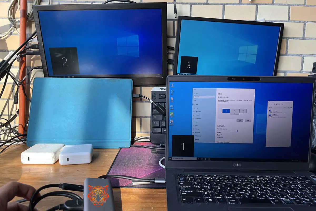 便携式全功能C USB-C 扩展坞 支持雷电3/4/5等C口笔记本电脑 外扩2个HDMI/1个SD卡/3个USB3.0/1个micro SD