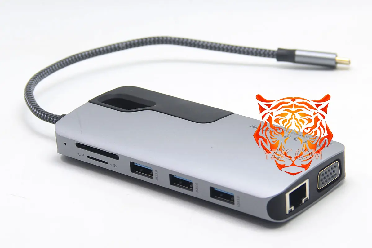全功能C 棉线数据线 便携式 扩展坞 外扩多个USB3.0 SD卡 千兆网卡 HDMI 支持win和Mac等系统的电脑 /三星DEX