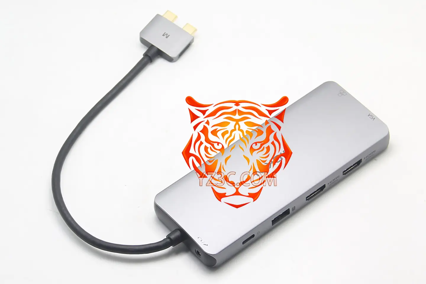 便携式 苹果Macbook Air Pro笔记本电脑专用扩展坞 外接双4k 60hz显示器 千兆网卡 SD卡槽 USB3.0接口 3.5mm等
