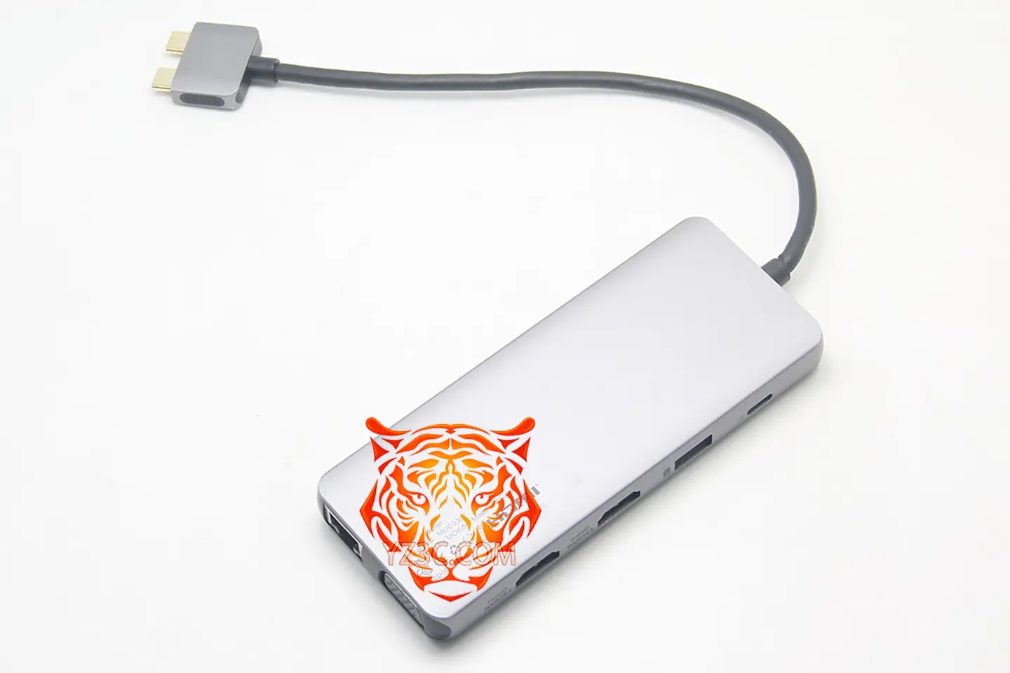 便携式 苹果Macbook Air Pro笔记本电脑专用扩展坞 外接双4k 60hz显示器 千兆网卡 SD卡槽 USB3.0接口 3.5mm等