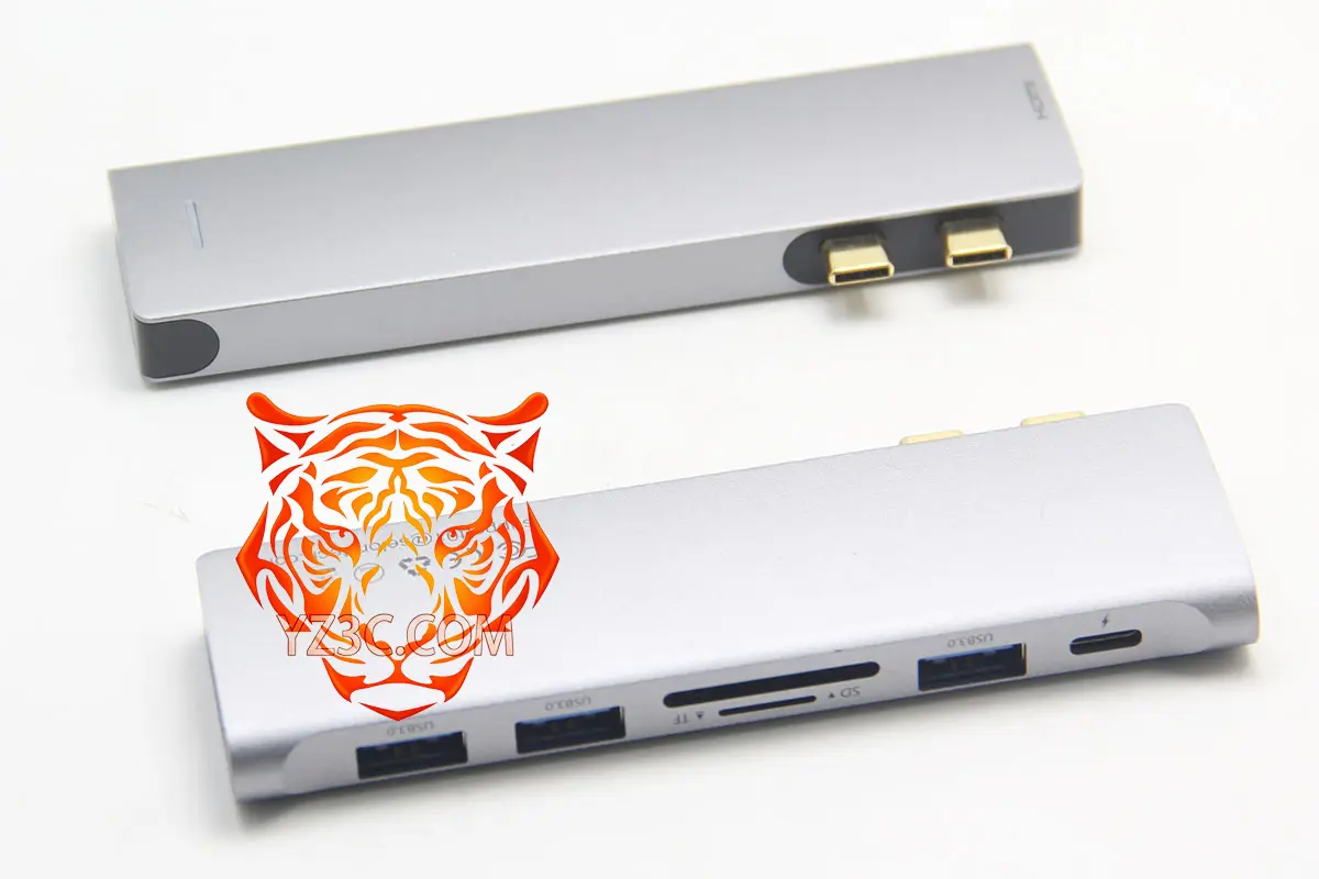 便携式苹果笔记本专用扩展坞 Macbookpro Air 多功能高速集线器转换器外扩多个USB3.0/SD卡/HDMI 外接双4K 60hz