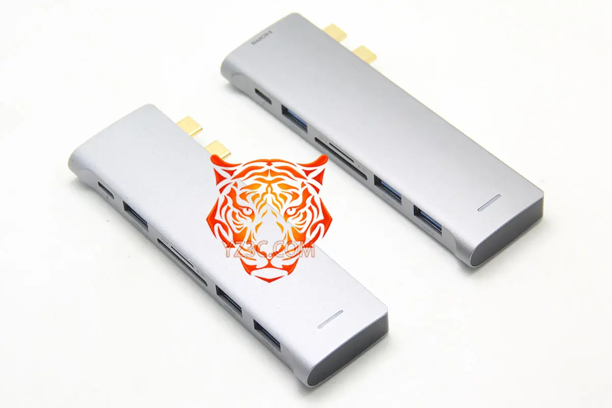 便携式苹果笔记本专用扩展坞 Macbookpro Air 多功能高速集线器转换器外扩多个USB3.0/SD卡/HDMI 外接双4K 60hz