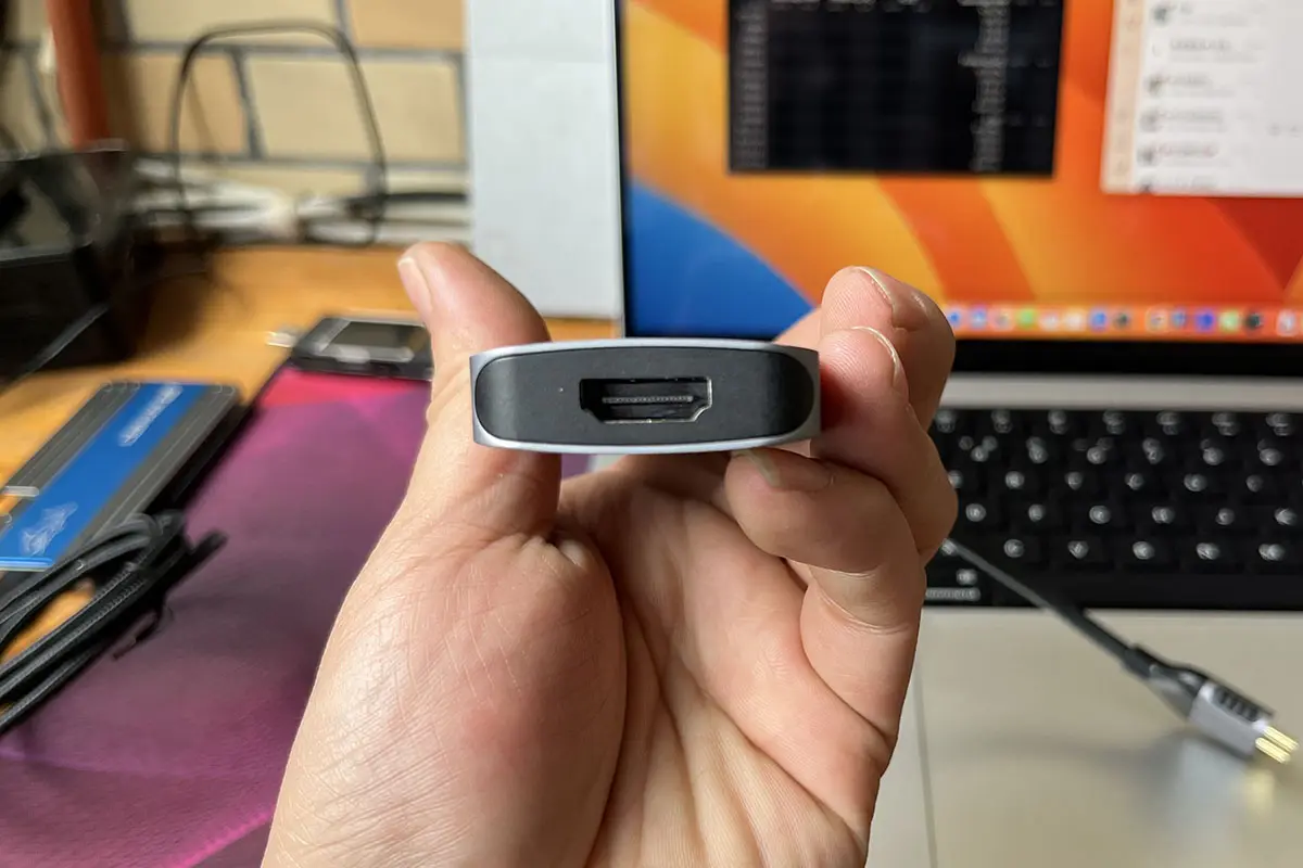 便携式苹果笔记本专用扩展坞M4 M5 Macbook Air外扩2个HDMI 双4k 60hz多功能高速集线器转换器多个USB3.0/SD卡