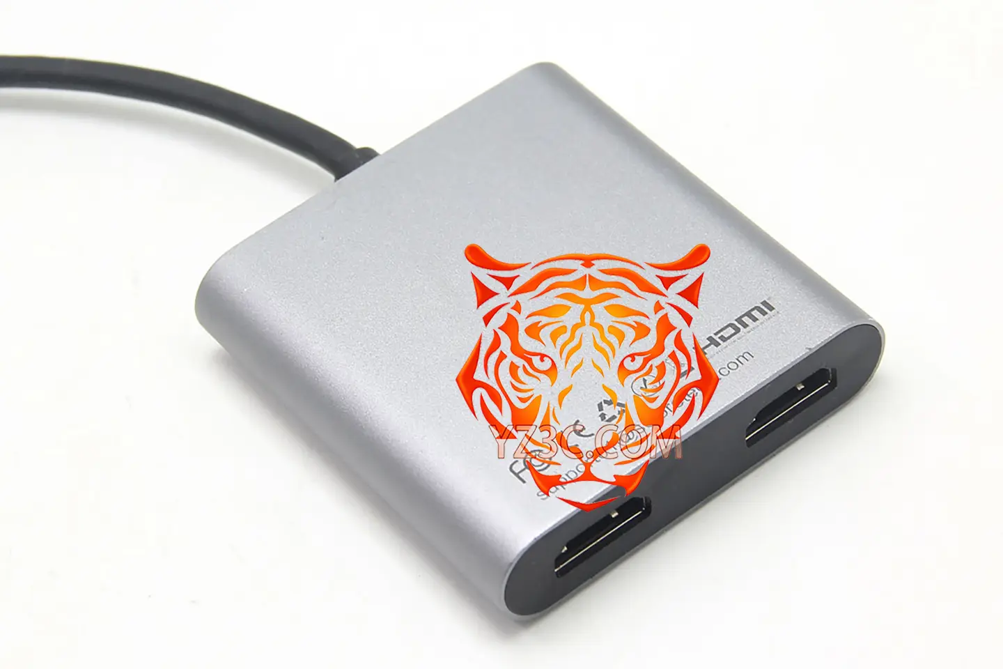 便携式 Win Chromeos 全功能C/雷电3 4 5转HDMI USB-C to HDMI 一分二 MST协议外接多屏/ Macos外接1个显示器