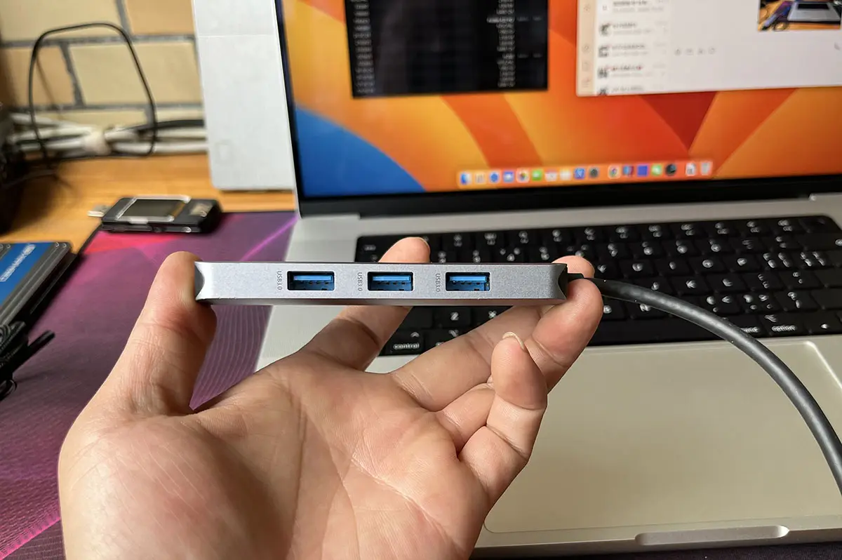 便携式苹果笔记本专用扩展坞M4 M5 Macbook Air外扩2个HDMI 双4k 60hz多功能高速集线器转换器多个USB3.0/SD卡