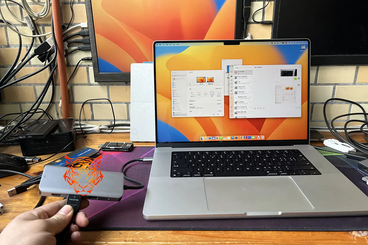 便携式 9合1 拓展坞 MST协议双HDMI和DP口 外接3个高清屏 87瓦PD供电 USB2.0和USB3.0 TF卡/SD卡 4k 60hz