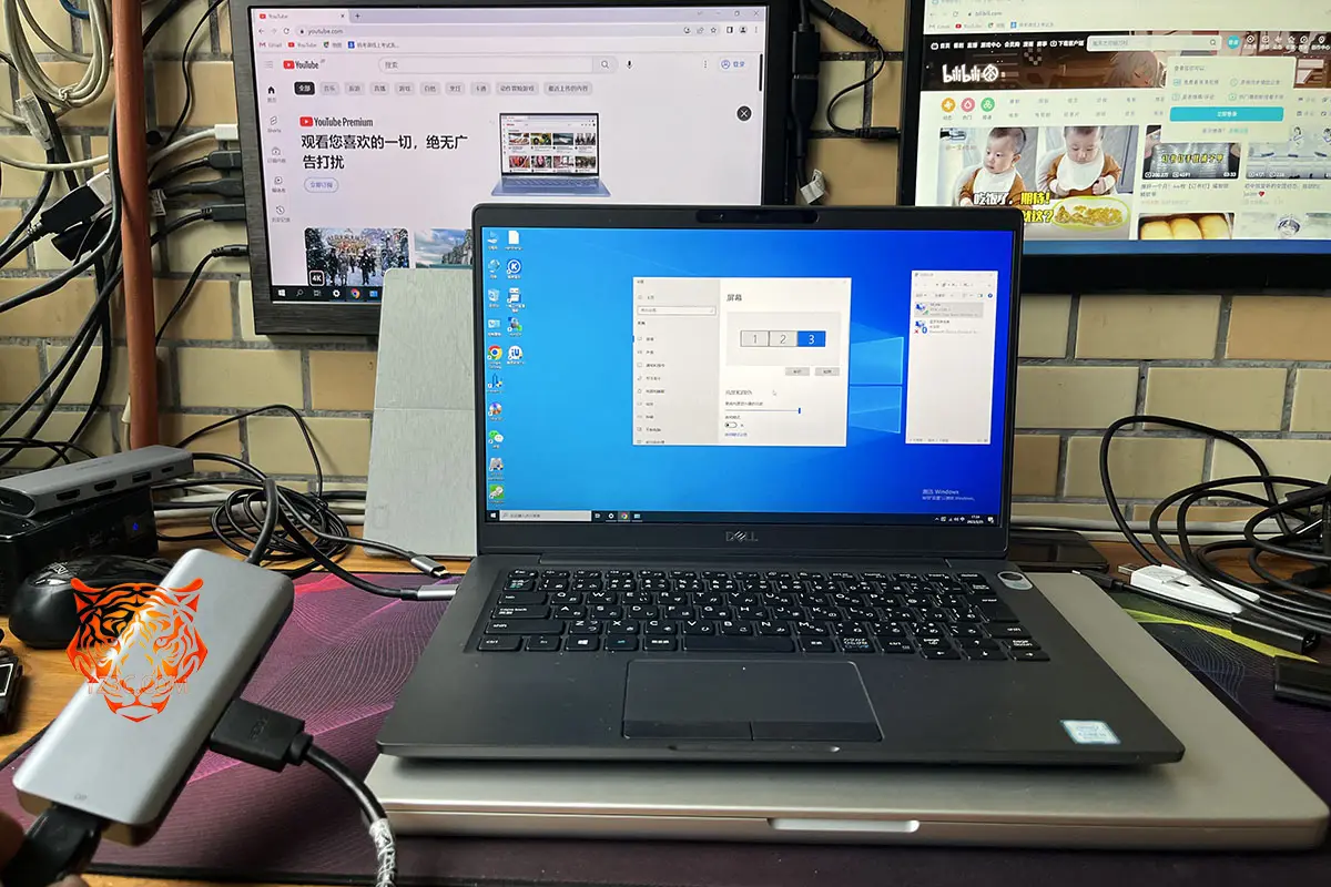 便携式 9合1 拓展坞 MST协议双HDMI和DP口 外接3个高清屏 87瓦PD供电 USB2.0和USB3.0 TF卡/SD卡 4k 60hz