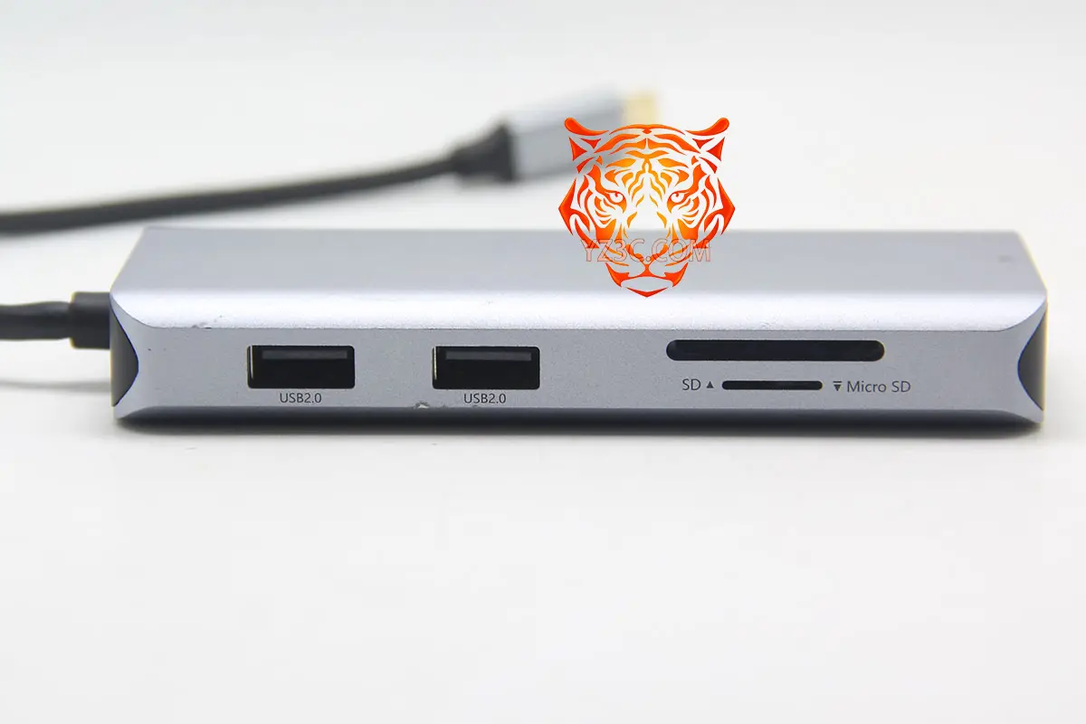 便携式 9合1 拓展坞 MST协议双HDMI和DP口 外接3个高清屏 87瓦PD供电 USB2.0和USB3.0 TF卡/SD卡 4k 60hz