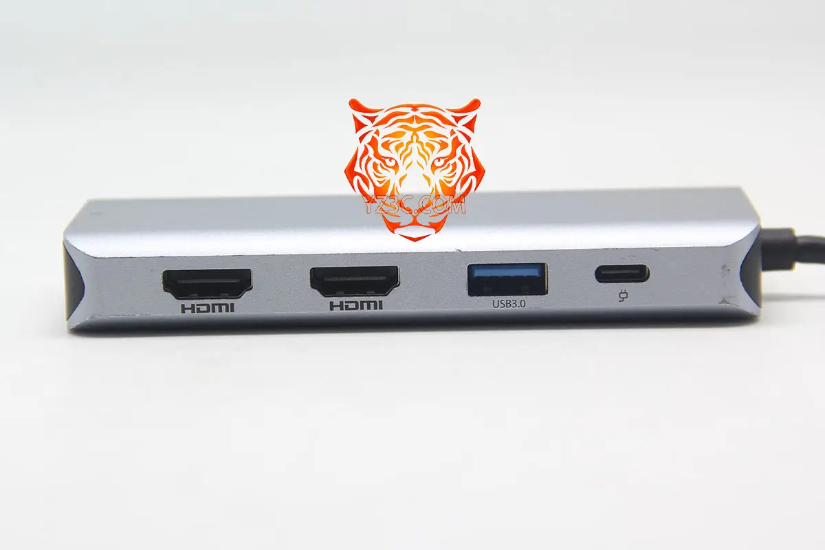 便携式 9合1 拓展坞 MST协议双HDMI和DP口 外接3个高清屏 87瓦PD供电 USB2.0和USB3.0 TF卡/SD卡 4k 60hz