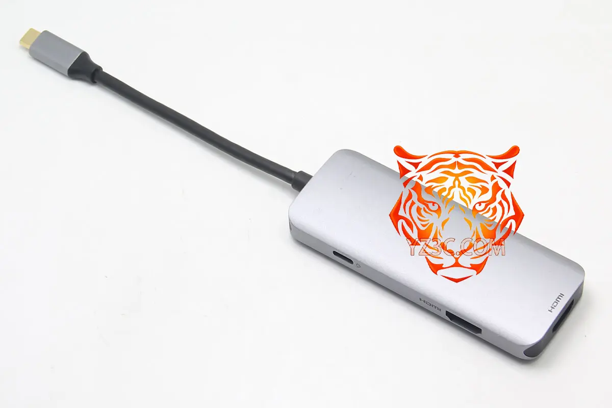 便携式6合1扩展坞 外扩双HDMI 笔记本电脑 全功能C/雷电C接口 扩展坞兼容Mac/xps/Thinkpad/surface/华硕等