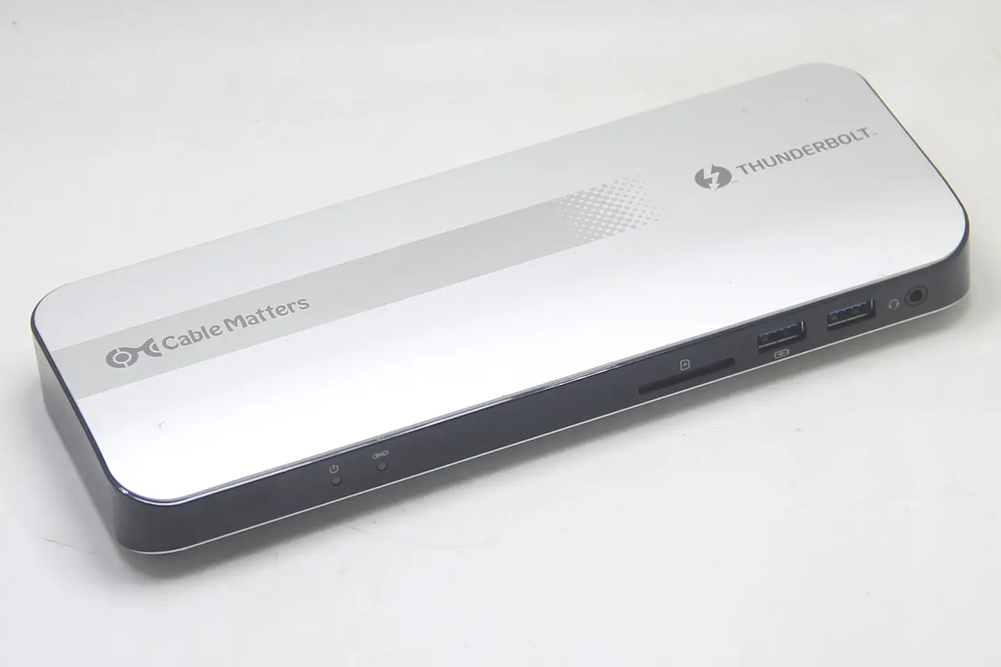 Cable Matters Thunderbolt Dock 雷电C扩展坞PD60瓦给电脑外扩5个USB3.0/1个HDMI2.0/千兆网卡/SD卡/3.5mm耳机口