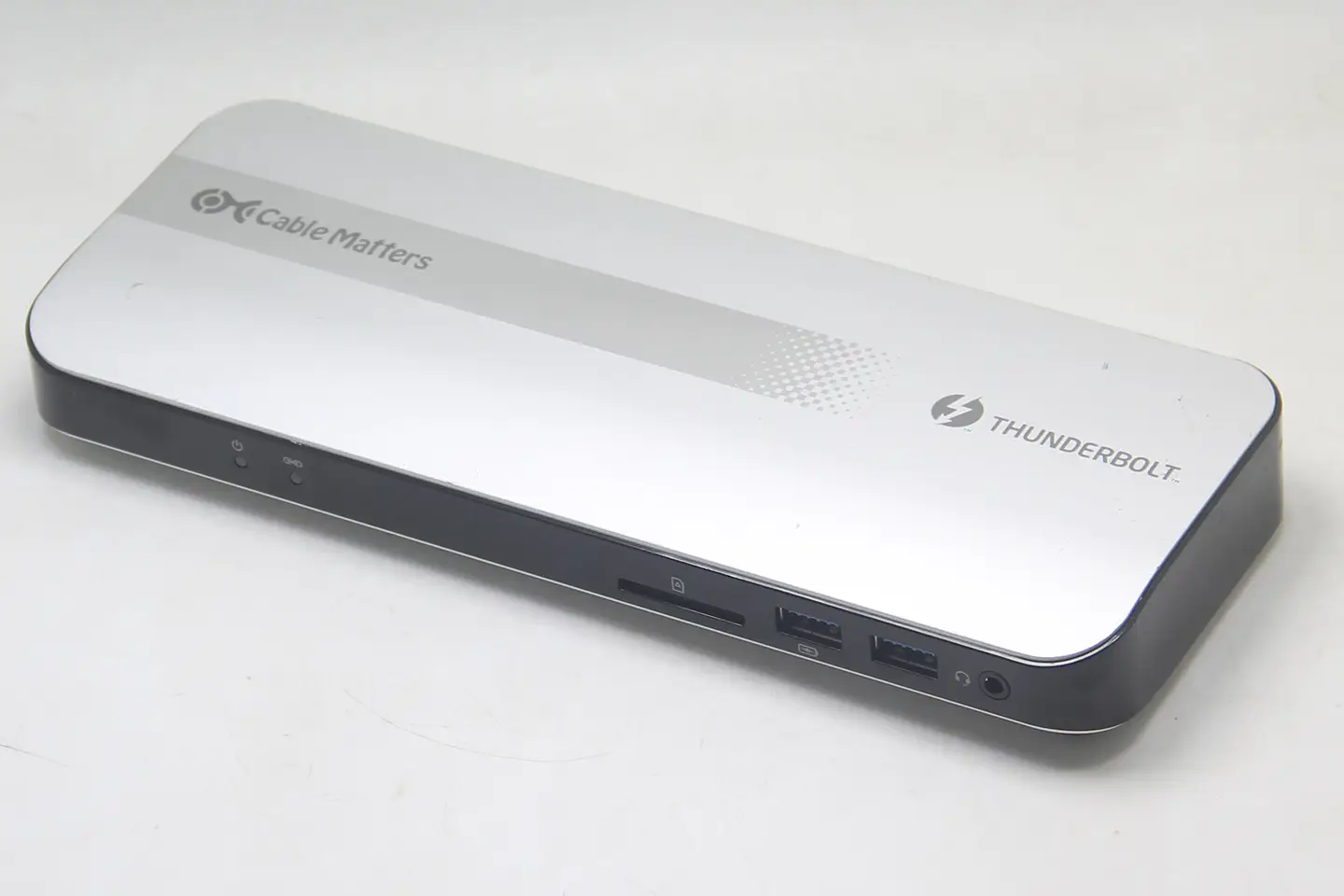 Cable Matters Thunderbolt Dock 雷电C扩展坞PD60瓦给电脑外扩5个USB3.0/1个HDMI2.0/千兆网卡/SD卡/3.5mm耳机口