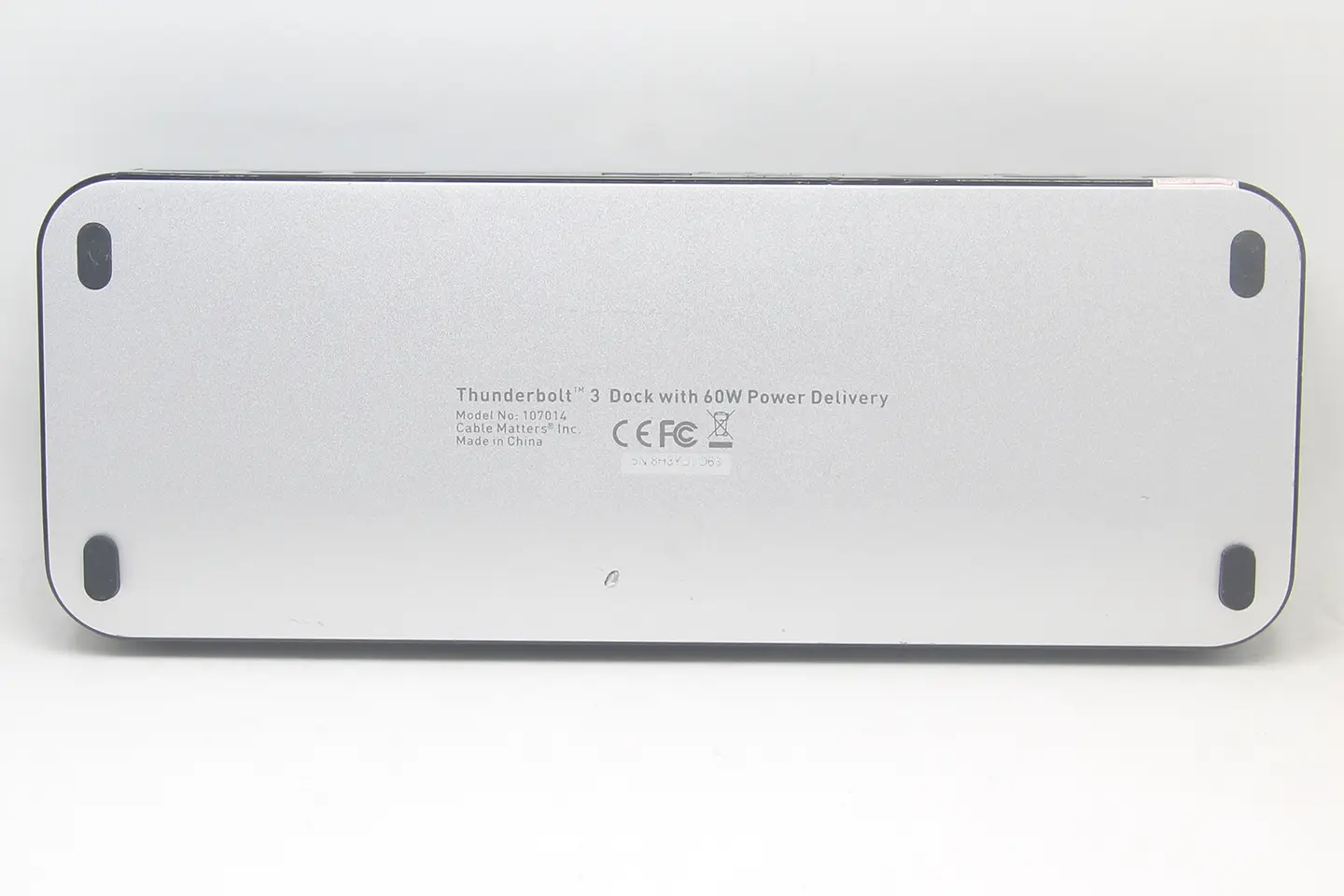 Cable Matters Thunderbolt Dock 雷电C扩展坞PD60瓦给电脑外扩5个USB3.0/1个HDMI2.0/千兆网卡/SD卡/3.5mm耳机口