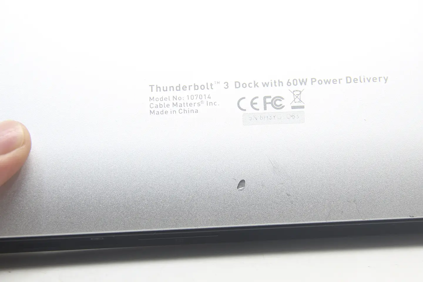 Cable Matters Thunderbolt Dock 雷电C扩展坞PD60瓦给电脑外扩5个USB3.0/1个HDMI2.0/千兆网卡/SD卡/3.5mm耳机口
