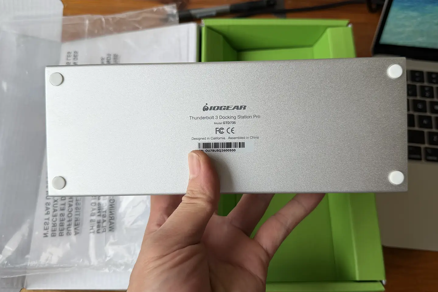 IOGEAR Thunderbolt雷电扩展坞85瓦PD供电 外扩单5k或双4k 60hz 千兆网卡 2个USB3.0 1个USB-C 3.5mm耳机口