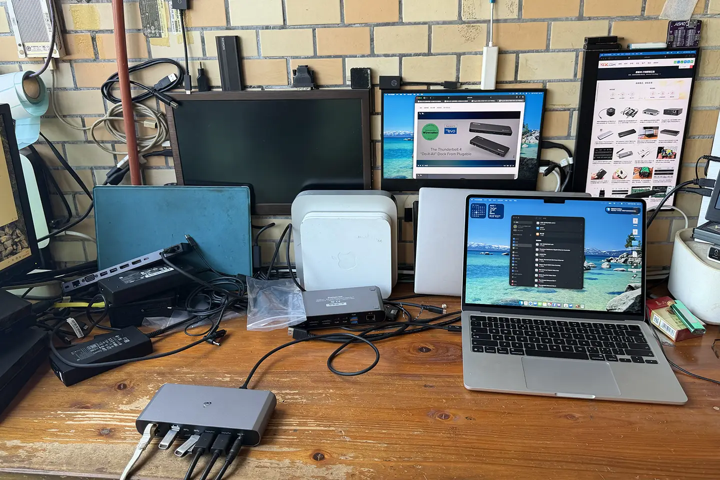 IOGEAR Thunderbolt Docking Station雷电C扩展坞M4/M5外扩双4k 3个10G接口千兆网卡PD60瓦供电 支持144hz