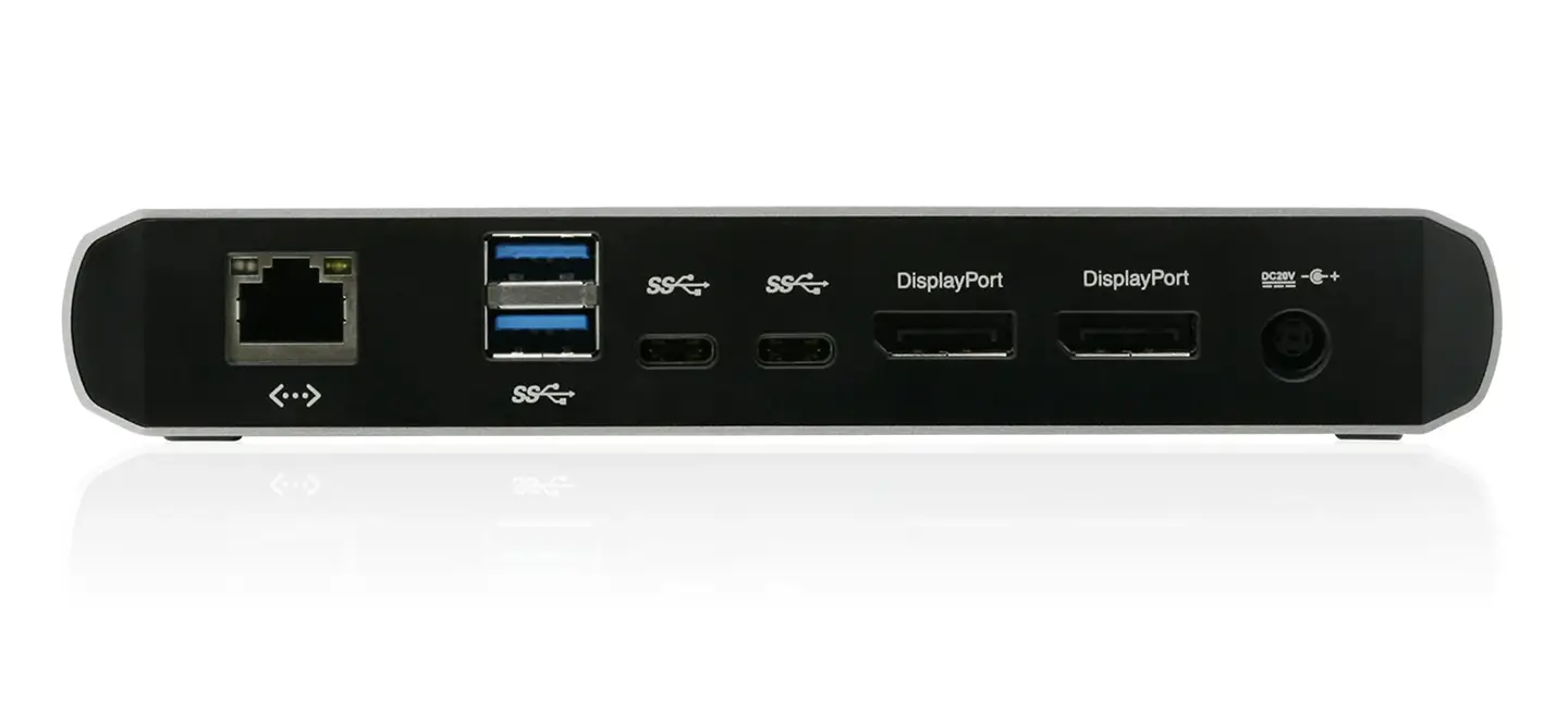 IOGEAR Thunderbolt Docking Station雷电C扩展坞M4/M5外扩双4k 3个10G接口千兆网卡PD60瓦供电 支持144hz