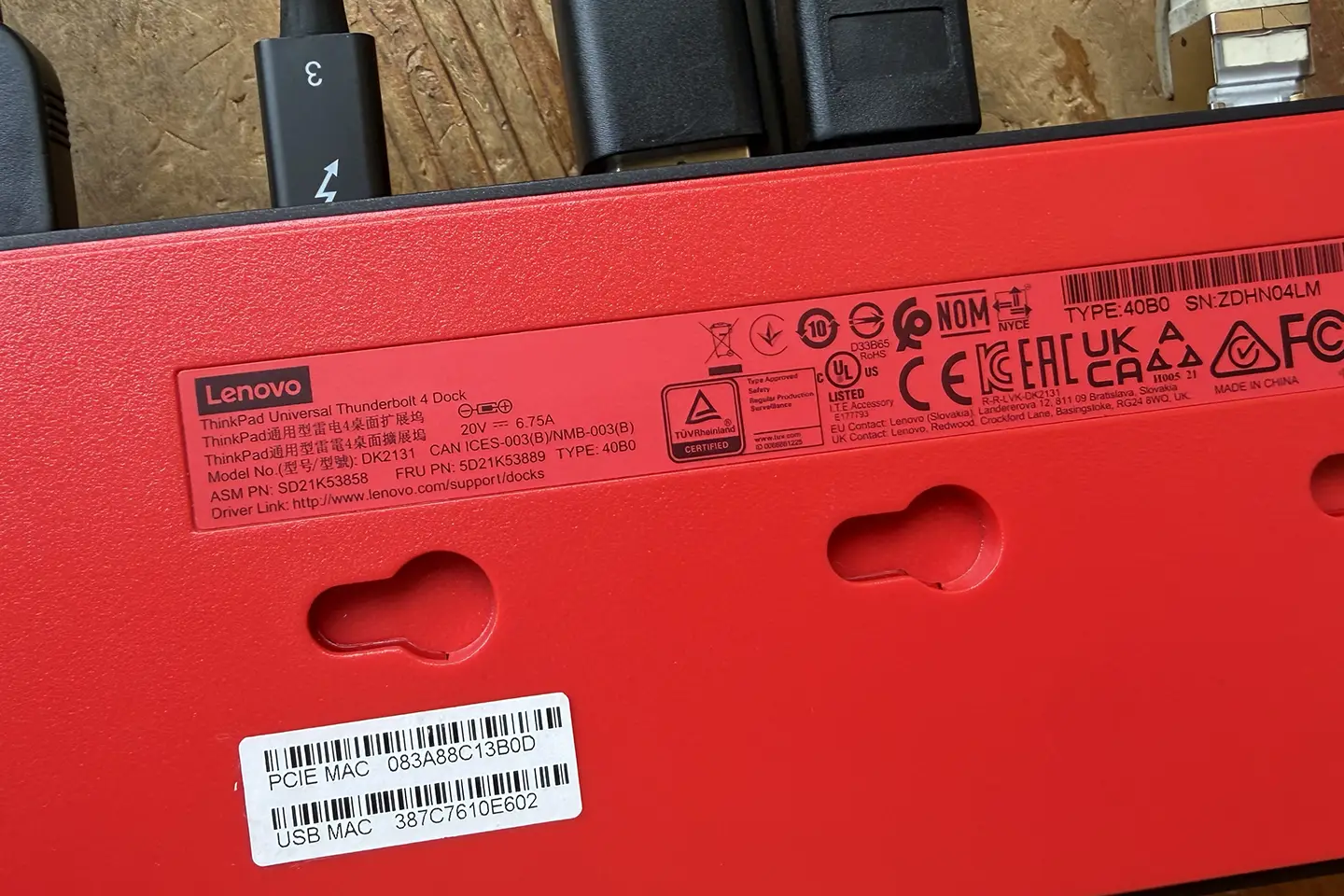 Thinkpad Dock 各种型号扩展坞维修记录 全功能C 40AS/ 雷电4 40B0
