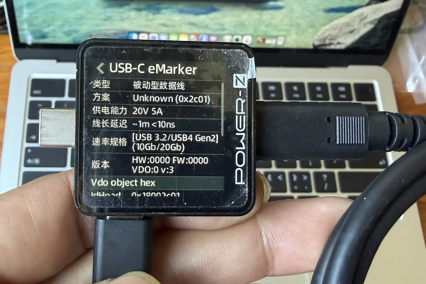 原装三星1米 BN39-02889A 全功能C数据线 手机平板笔记本电视机显示器信号线USB-C E-mark芯片100瓦 20G半速雷电线